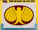 POST "ALPHA-BITS" CEREAL BOX FLAT PAIR WITH DC COMICS HERO IRON-ON BACKS.