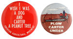 PAIR OF ANTI-CARTER BUTTONS FROM THE AMERICAN AGRICULTURAL MOVEMENT.