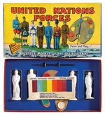 “UNITED NATIONS FORCES LIFELIKE PLASTER MODELS OF THE ALLIED ARMIES” BOXED.