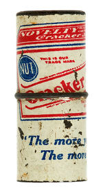 “CRACKER JACK” LITHO TIN SIREN WHISTLE PICTURING PRODUCT PACKAGE.