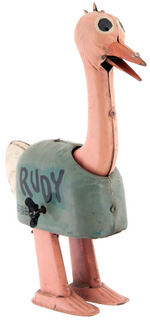 "RUDY" THE OSTRICH FROM BARNEY GOOGLE WIND-UP TOY.