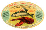“GLOUCESTER, MASS.”  SEAFOOD COMPANY CHOICE COLOR MIRROR.