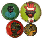 FOUR EARLY 1900s DEXTERITY PUZZLES EACH PICTURING BLACK MAN.