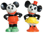 MICKEY AND MINNIE MOUSE SUPERB CHINA SALT & PEPPER SET.