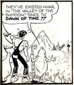 HISTORIC "LI'L ABNER" ORIGINAL DAILY STRIP ART FEATURING THE SECOND APPEARANCE OF SHMOO.