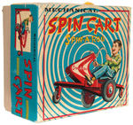 “SPIN CART SPIN-A-ROO” WIND-UP TOY EMPTY BOX.