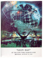“LUCY DAY AT THE NEW YORK WORLD’S FAIR” LUCILLE BALL  EXTENSIVE MEDIA KIT.