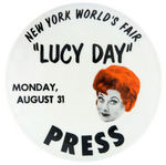“LUCY DAY AT THE NEW YORK WORLD’S FAIR” LUCILLE BALL  EXTENSIVE MEDIA KIT.