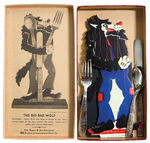 “THE BIG BAD WOLF” BOXED UTENSIL CADDY/HOLDER.