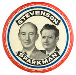 “STEVENSON/SPARKMAN” GRAPHIC 1952 3.5” JUGATE.