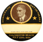 LARGE RARE 1930 BUTTON PICTURING MARYLAND GOVERNOR ALBERT RITCHIE.