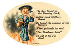 RARE AND HUMOROUS 1910 MIRROR FOR “MOTHER’S BREAD” WITH VERSE.