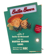 "BUSTER BROWN" COUNTERTOP LIGHTED/ANIMATED DISPLAY.