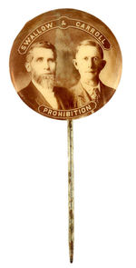 "SWALLOW & CARROLL PROHIBITION" 1904 JUGATE UNLISTED AS STICKPIN.