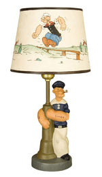 POPEYE FIGURAL LAMP WITH SHADE.