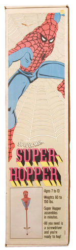 "THE AMAZING SPIDER-MAN SUPER-HOPPER" BOXED POGO STICK.