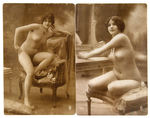 RISQUE EARLY NUDE PHOTO LOT.