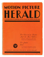 "MOTION PICTURE HERALD" W/MICKEY MOUSE CONTENTS.