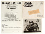 “BATMAN FAN CLUB” LOT.