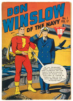 “DON WINSLOW OF THE NAVY” FIRST ISSUE COMIC BOOK WITH CAPTAIN MARVEL COVER.