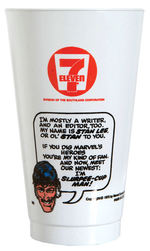 MARVEL COMICS 7-ELEVEN SLURPEE PLASTIC CUP SET.