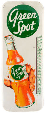 “GREEN SPOT” ORANGE DRINK LARGE THERMOMETER.
