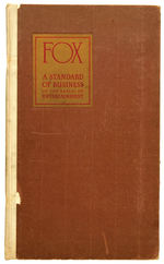 “FOX 1926-1927” EXHIBITORS BOOK.