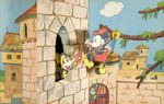 "MICKEY ET LE PRINCE MALALAPATTE" RARE FRENCH HARDCOVER POP-UP BOOK BY HACHETTE.