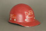 EARLY U.S. SPACE MISSION TV CREW HARD HAT.