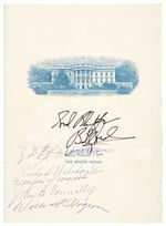 "GOD BLESS YOU/BILLY GRAHAM" SIGNED WITH OTHERS WHITE HOUSE SUNDAY SERVICE PROGRAMS.