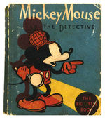 "MICKEY MOUSE THE DETECTIVE" SCARCE SOFTCOVER VERSION BLB.