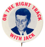 “ON THE RIGHT TRACK WITH JACK” PORTRAIT BUTTON.
