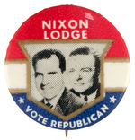 “NIXON/LODGE VOTE REPUBLICAN” SCARCE JUGATE USED ONLY IN PENNSYLVANIA.