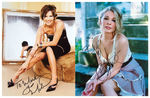COUNTRY MUSIC FEMALE SUPERSTARS LEE ANN RIMES & MARTINA McBRIDE SIGNED PHOTO PAIR.