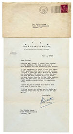 DICK POWELL SIGNED LETTER.