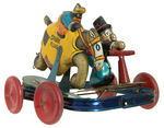 BARNEY GOOGLE AND SPARK PLUG SCOOTER RACE PULL TOY.