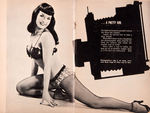 BETTIE PAGE TRIO INCLUDING LP & FIRST ISSUE MAGAZINE.