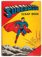 1940S SUPERMAN SCRAPBOOK & DIME REGISTER BANK.