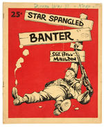 WWII “STAR SPANGLED BANTER BY SGT. BILL MAULDIN” SIGNED CARTOON BOOK WITH ORIGINAL DRAWING.