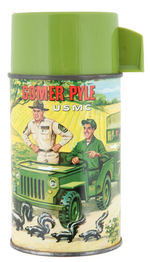 "GOMER PYLE USMC" METAL LUNCH BOX WITH THERMOS.