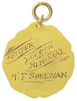 "POOL 1913-'14" MEDAL FROM FAMED D.C. ESTABLISHMENT FOUNDED BY SUFFRAGE AND PROHIBITION LEADER.