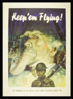 WWII "KEEP 'EM FLYING" POSTERS.