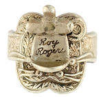 “ROY ROGERS” STERLING SILVER SADDLE RING.