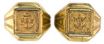 LONE RANGER 1942 PAIR OF MILITARY SERVICE RINGS BY KIX CEREALS.