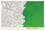 WALT DISNEY STUDIO CHRISTMAS CARD COLLECTION 1960s-1980s.