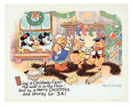 DISNEY STUDIO  CHRISTMAS CARD FOR 1933.
