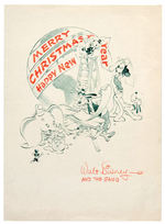 WALT DISNEY STUDIOS 1941 CHRISTMAS CARD.