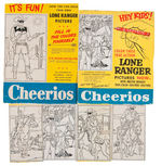 "LONE RANGER COLORING CONTEST" LOT WITH WINNER'S LETTER.