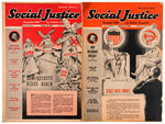 FATHER COUGHLIN'S "SOCIAL JUSTICE" WEEKLY MAGAZINE 1939 FULL YEAR MINUS ONE ISSUE.