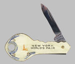 "NYWF" FIGURAL KEY KNIFE.